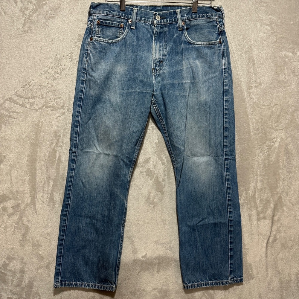 Levis 569 Loose Straight Leg Jeans Mens 33 Blue Denim 100% Cotton 00569-0136